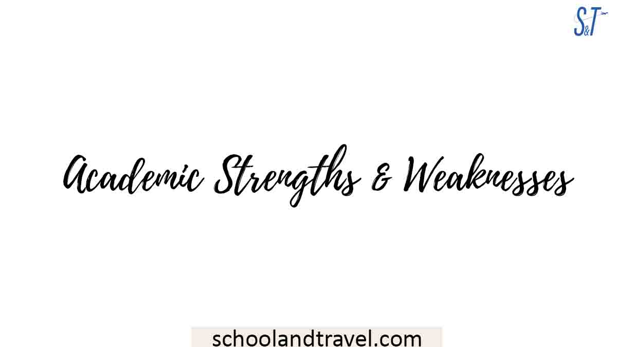 academic and personal strengths