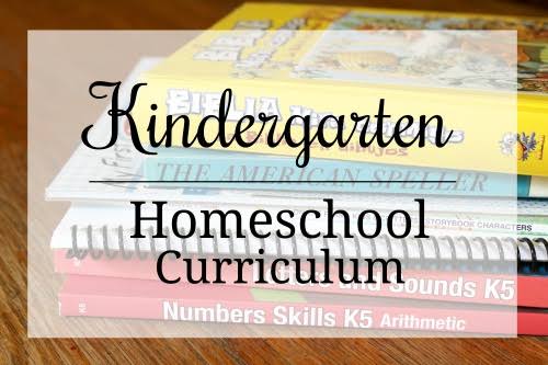 Kindergarten homeschool Curriculum 