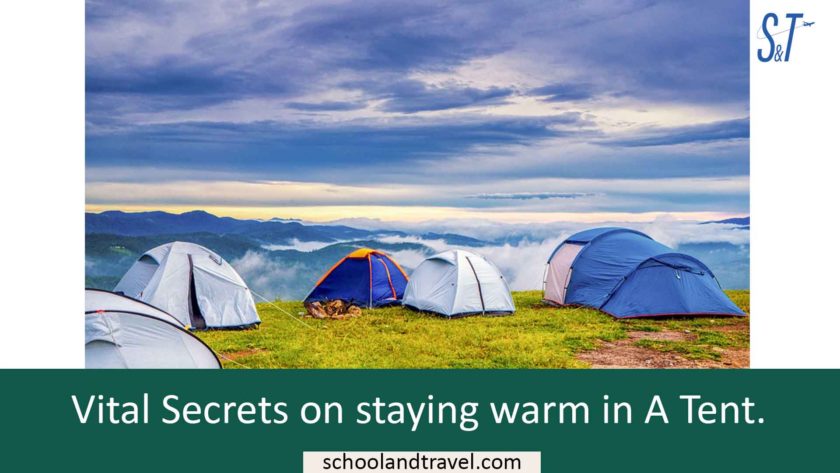 How to stay warm in A Tent.