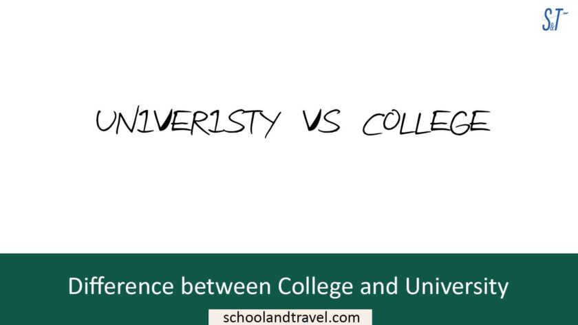 Difference Between College And University Well Explained School Travel