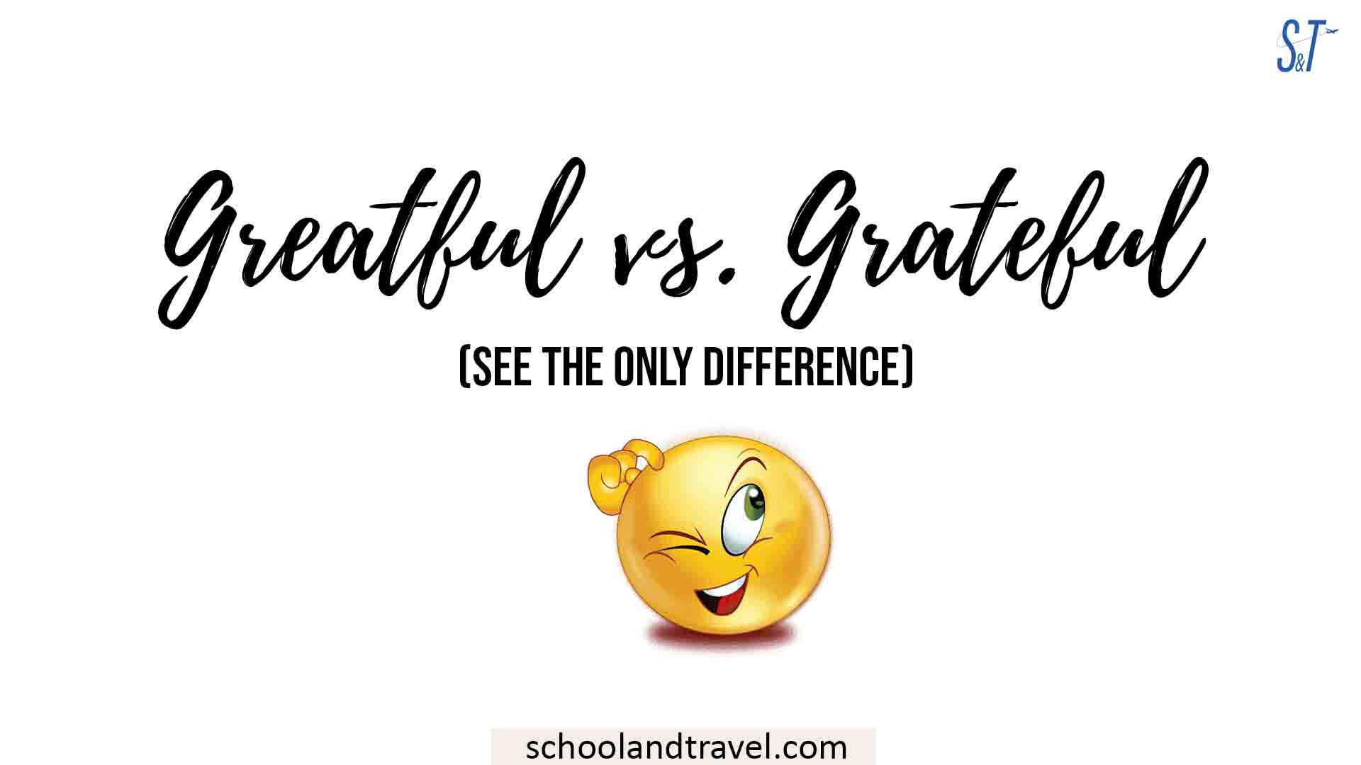 greatful vs. grateful