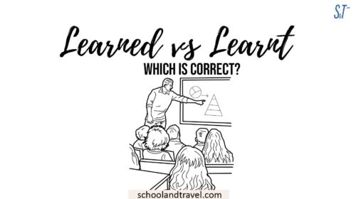 Learnt Vs Learned Which Is Correct