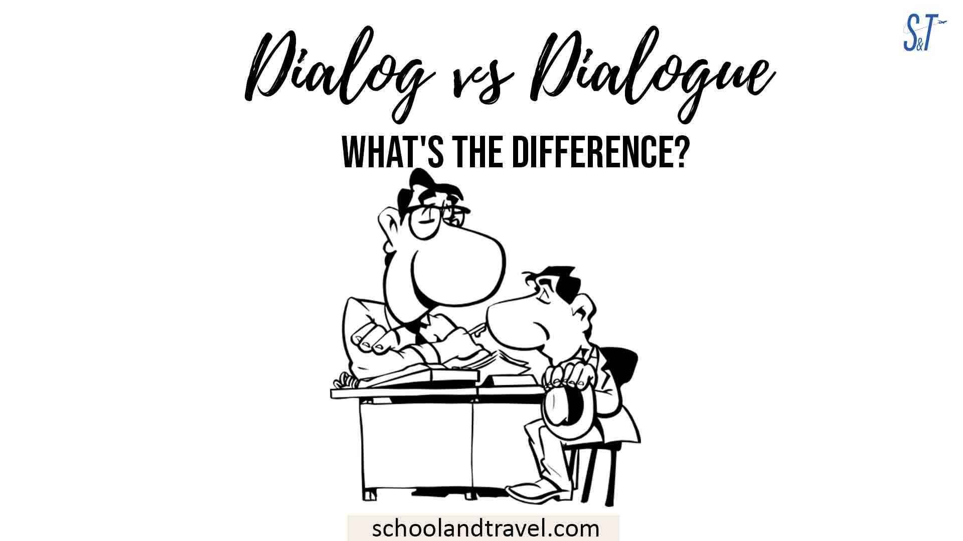 Dialog vs Dialogue