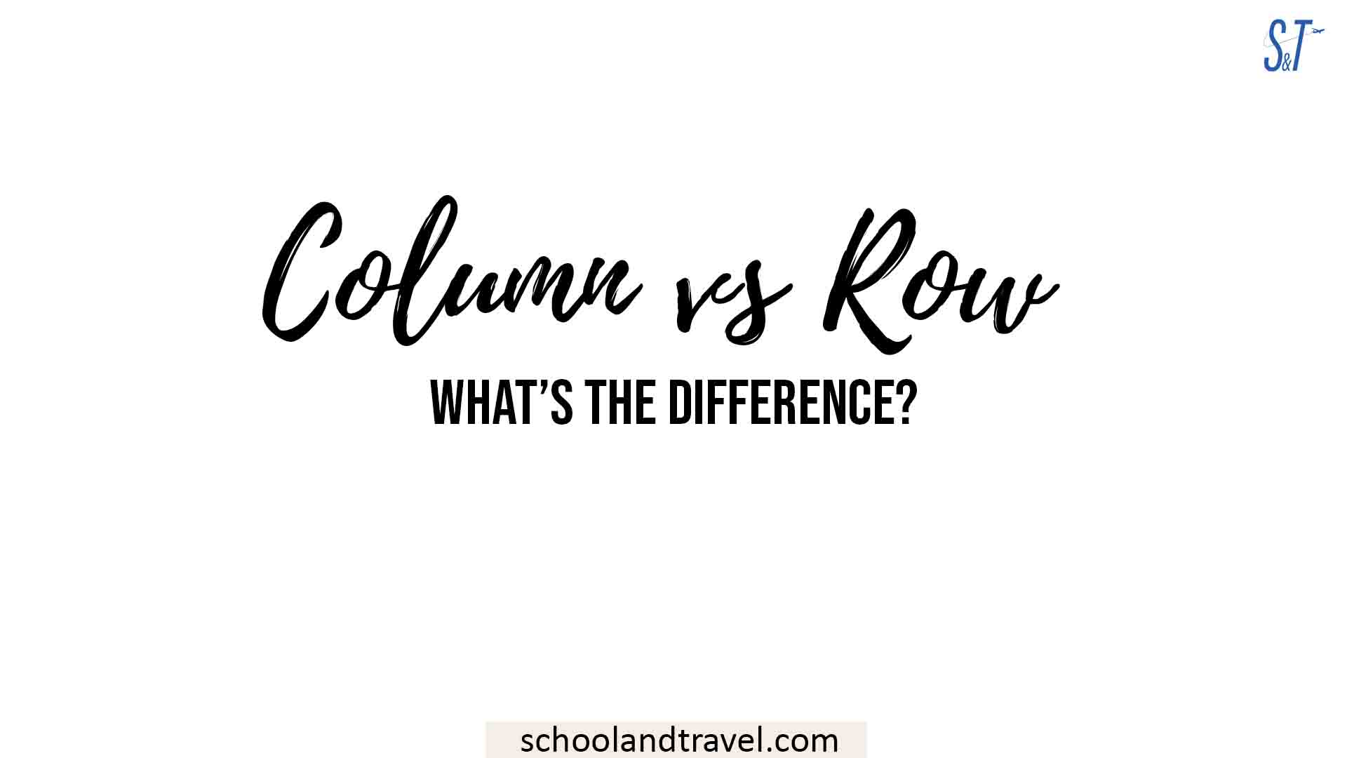 column vs row