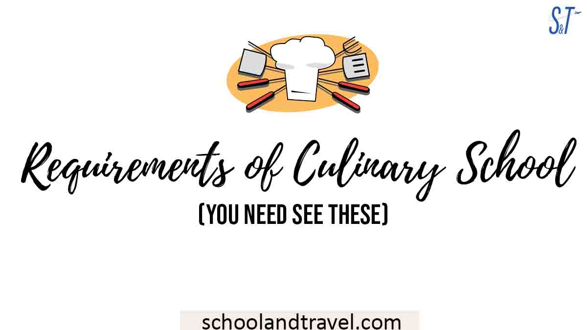 Requirements of Culinary School