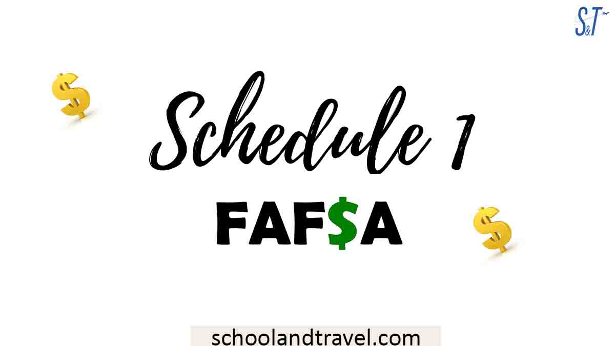 Schedule 1 FAFSA