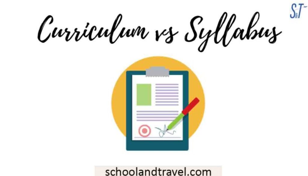Curriculum Vs Syllabus FAQs Similarities Differences School Travel