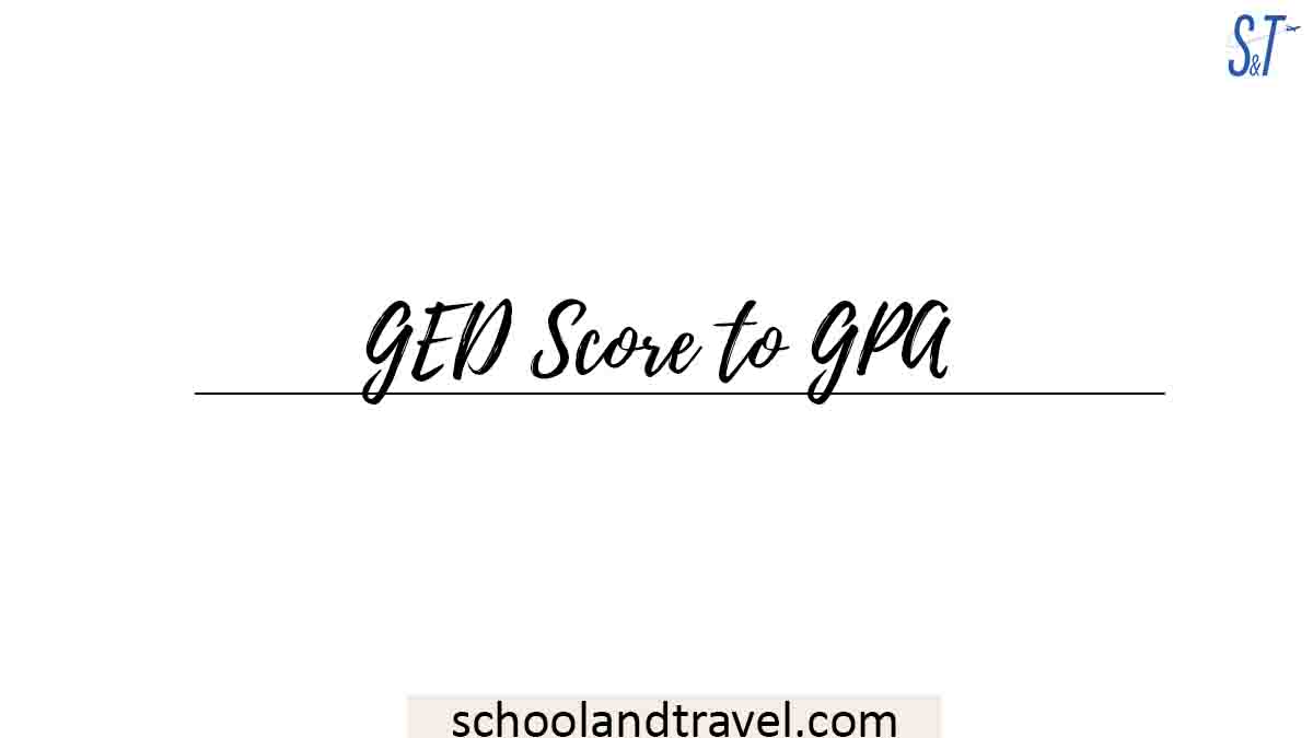 GED Score to GPA