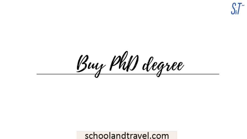 how to buy a phd degree