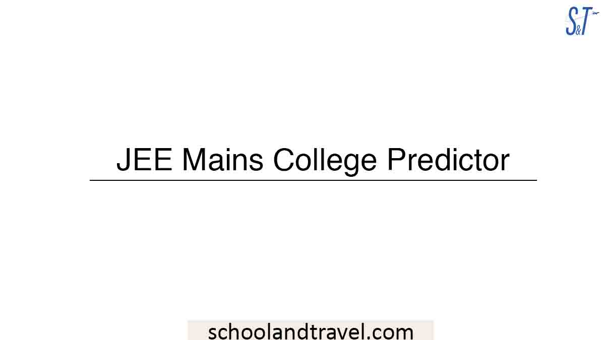 JEE Mains College Predictor