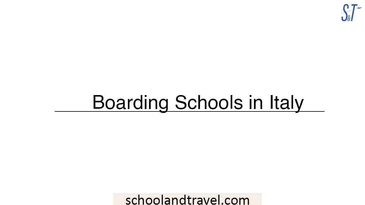 Boarding Schools in Italy