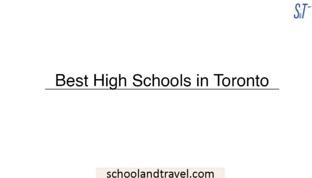Best High Schools in Toronto