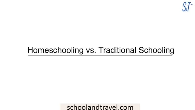 Homeschooling vs. Traditional Schooling