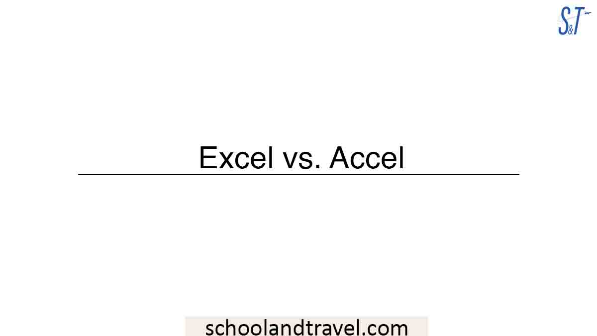 Excel im Vergleich zu Accel