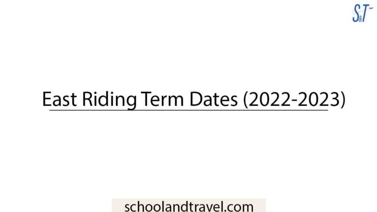 East Riding Term Dates