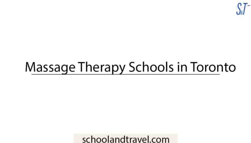 Massage Therapy Schools in Toronto