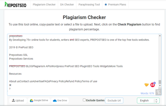 check for plagiarism assignments