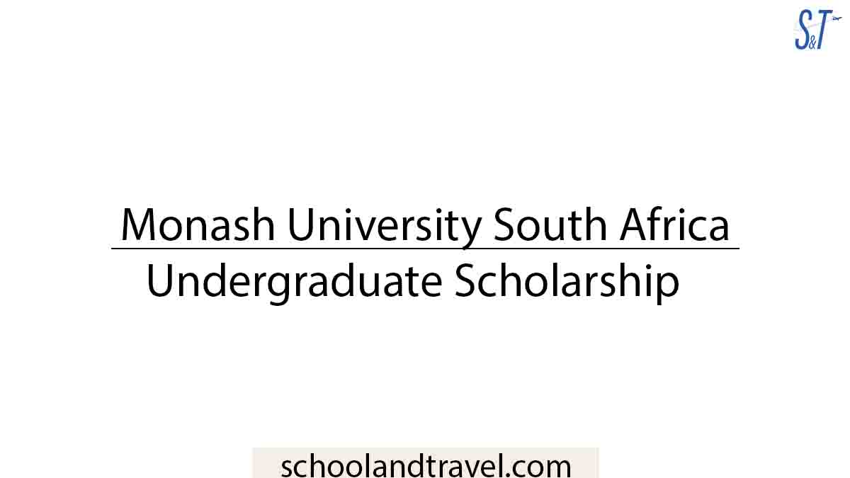 Monash University South Africa Undergraduate Scholarship
