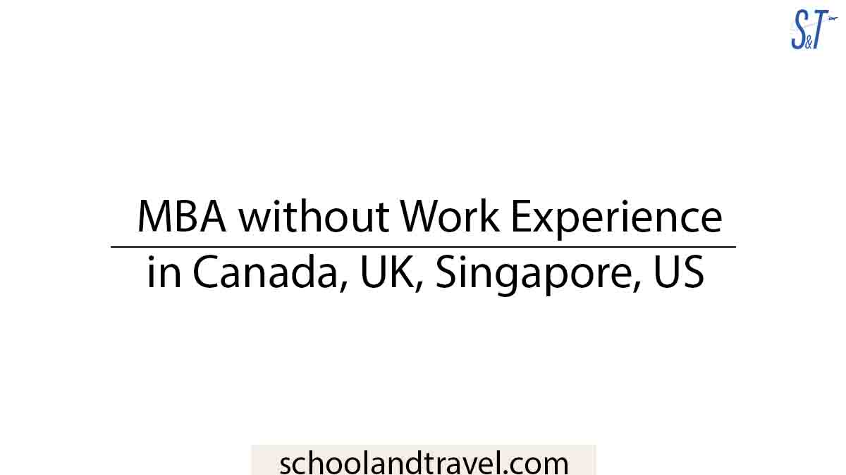 MBA without Work Experience