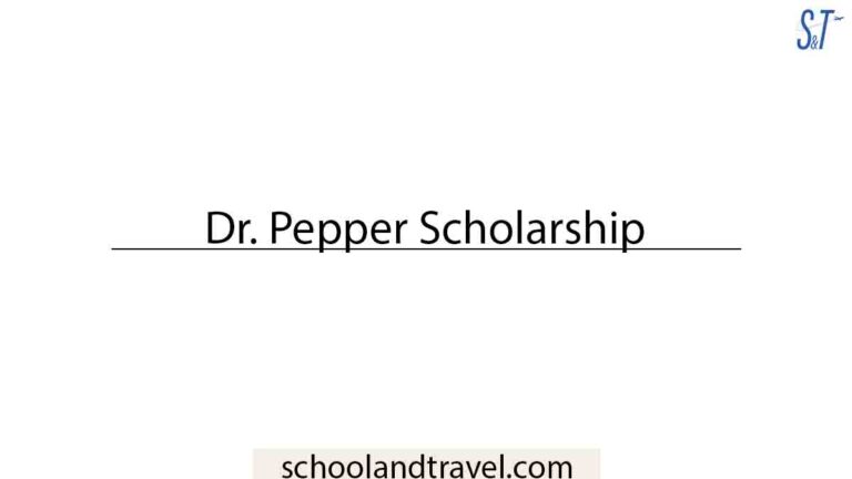 Dr. Pepper Scholarship