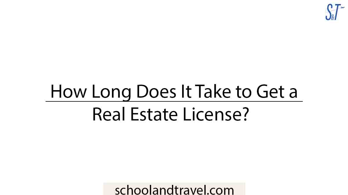 Combien de temps faut-il pour obtenir une licence immobilière