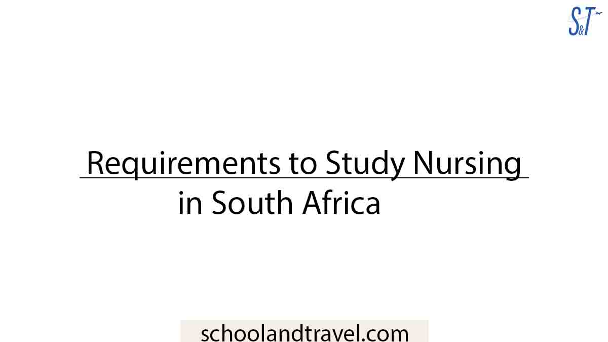 Requirements to Study Nursing in South Africa