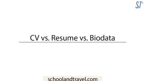 The Difference Between CV, Resume, and Biodata