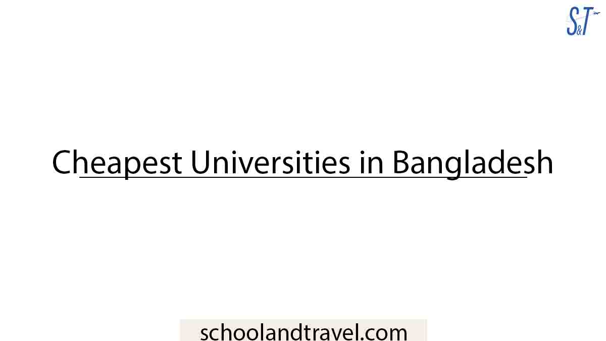 Cheapest Universities in Bangladesh