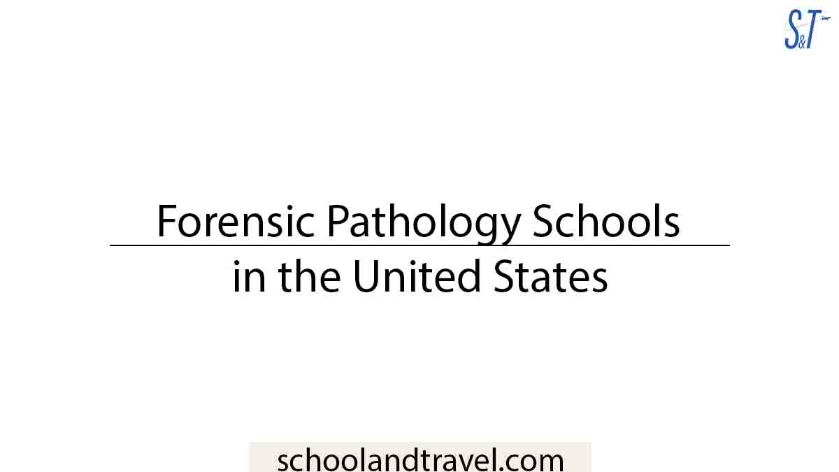 Forensic Pathology Schools