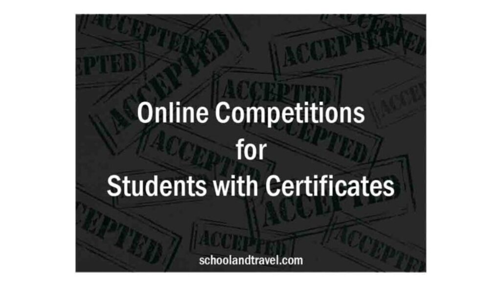 Online Competitions for Students with Certificates