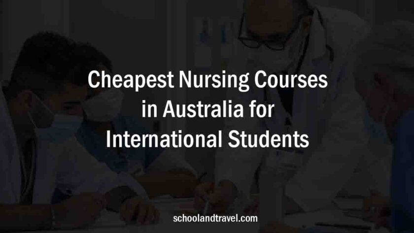 4 Cheapest Nursing Schools in Australia for Int'l Students