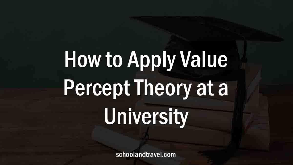 How to Apply Value Percept Theory at a University