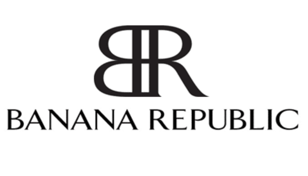 Banana republic. Banana Republic логотип. Банана Репаблик лого. Banana Republic Factory лого. Banana Republic магазин.