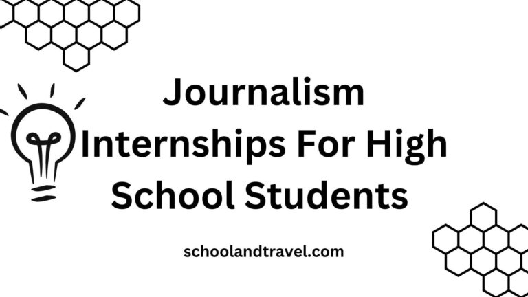 Journalism Internships For High School Students