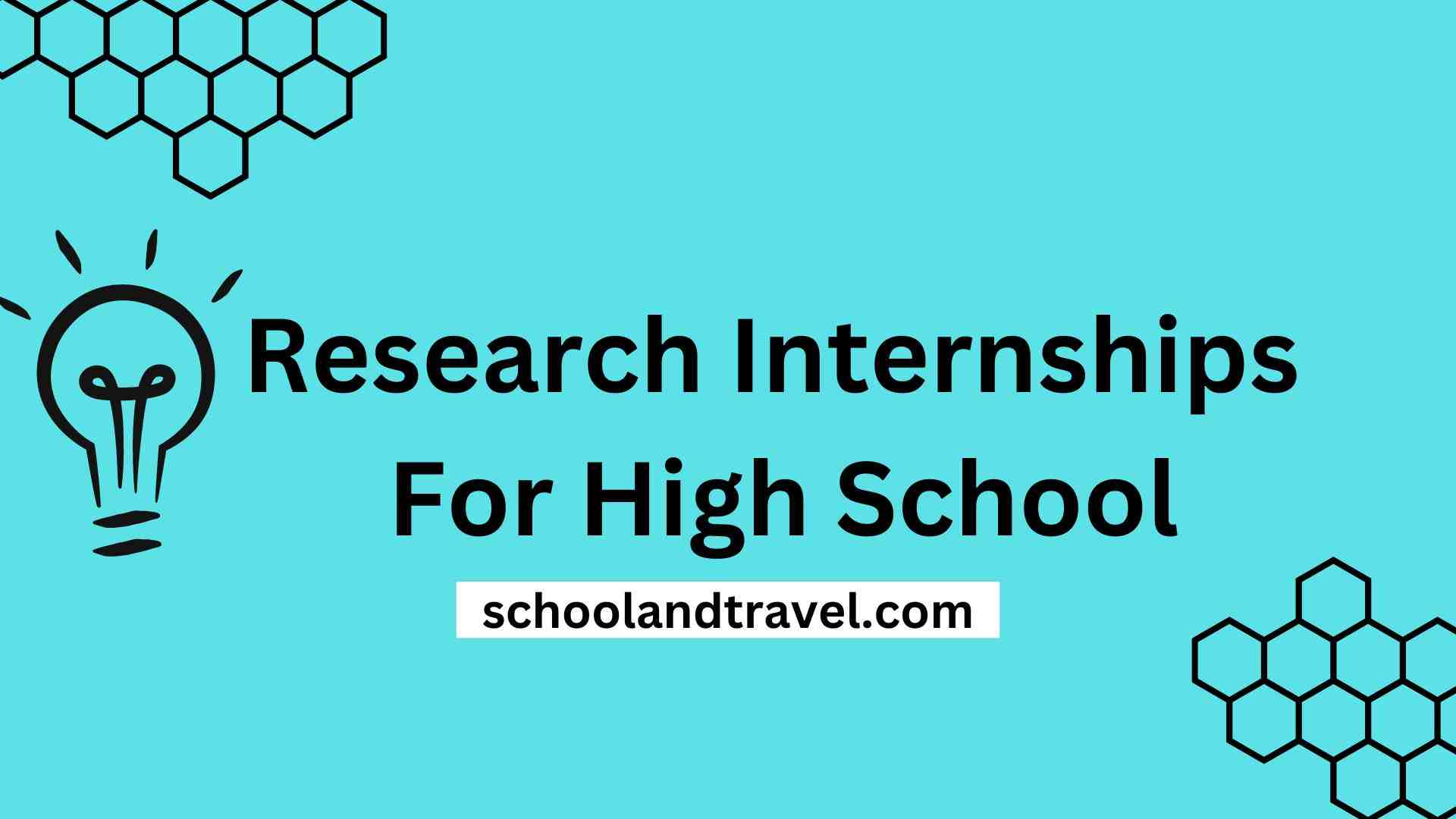 Research Internships For High School