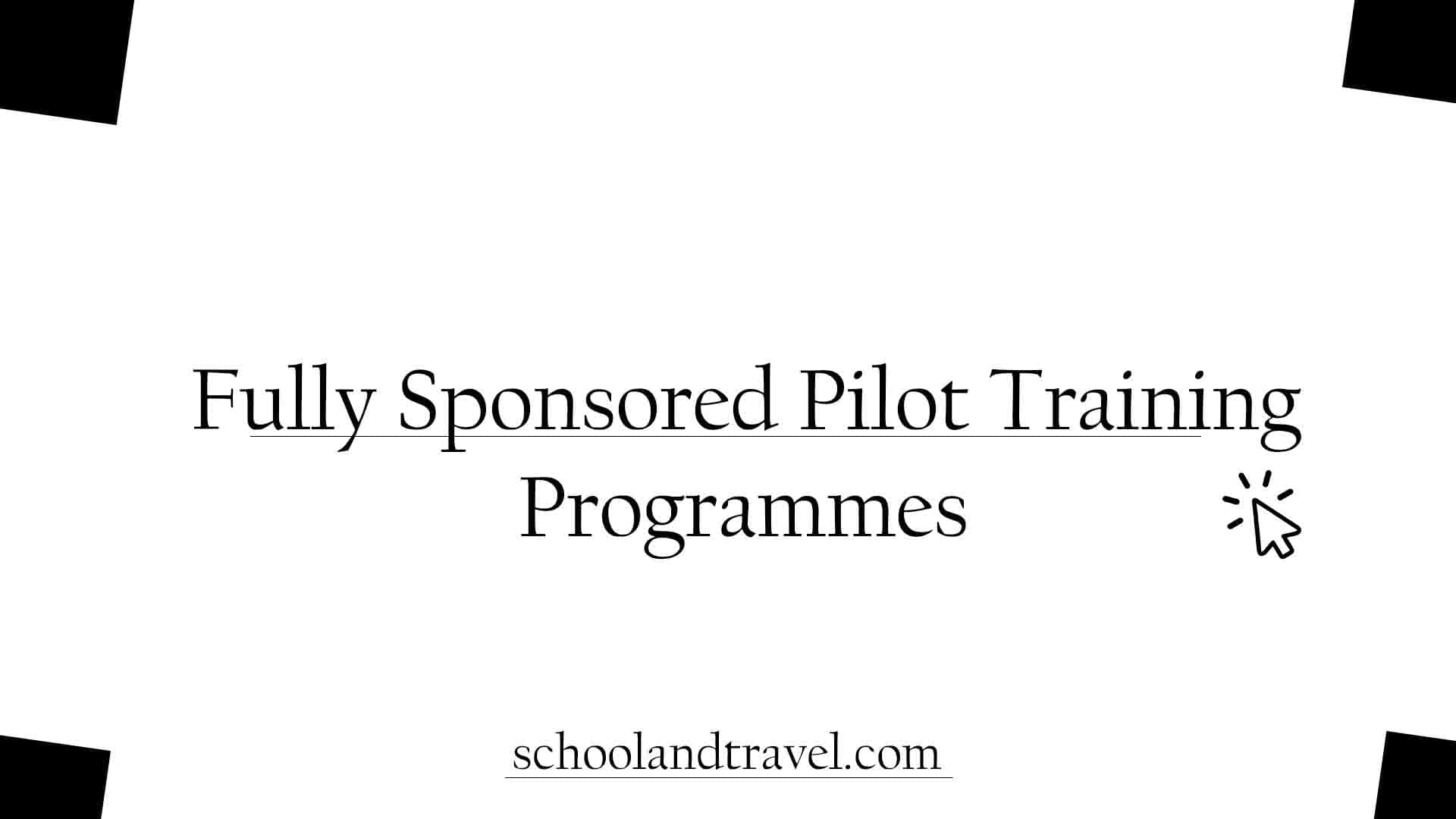 Sponsored Pilot Training Programmes