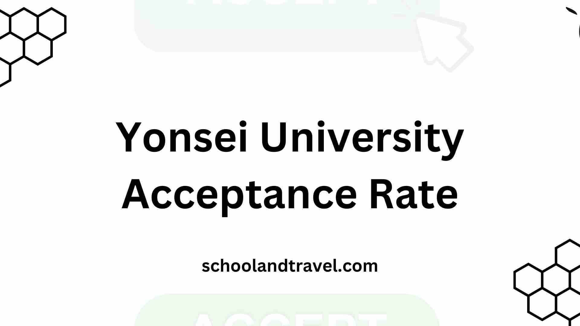 Yonsei University Acceptance Rate