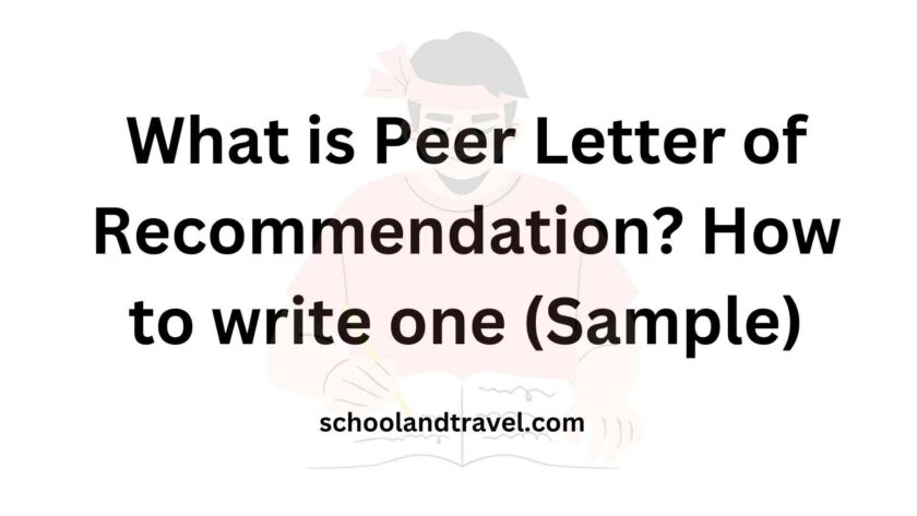 What Is A Peer Letter Of Recommendation Sample Faqs 8173
