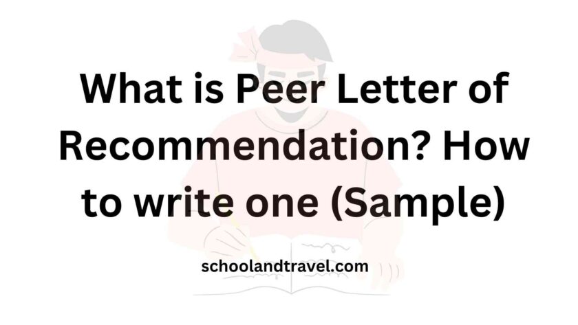 What Is A Peer Letter Of Recommendation Sample FAQs 