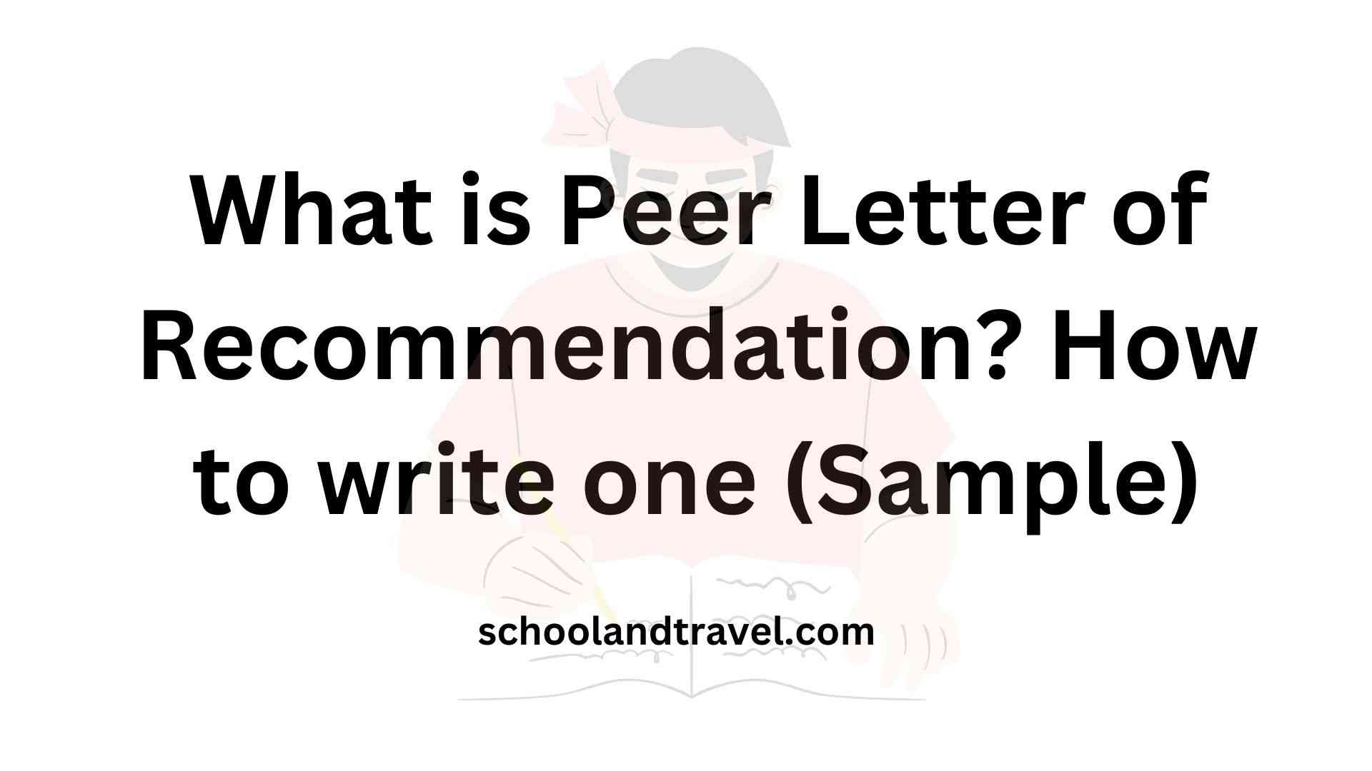 Peer Letter of Recommendation